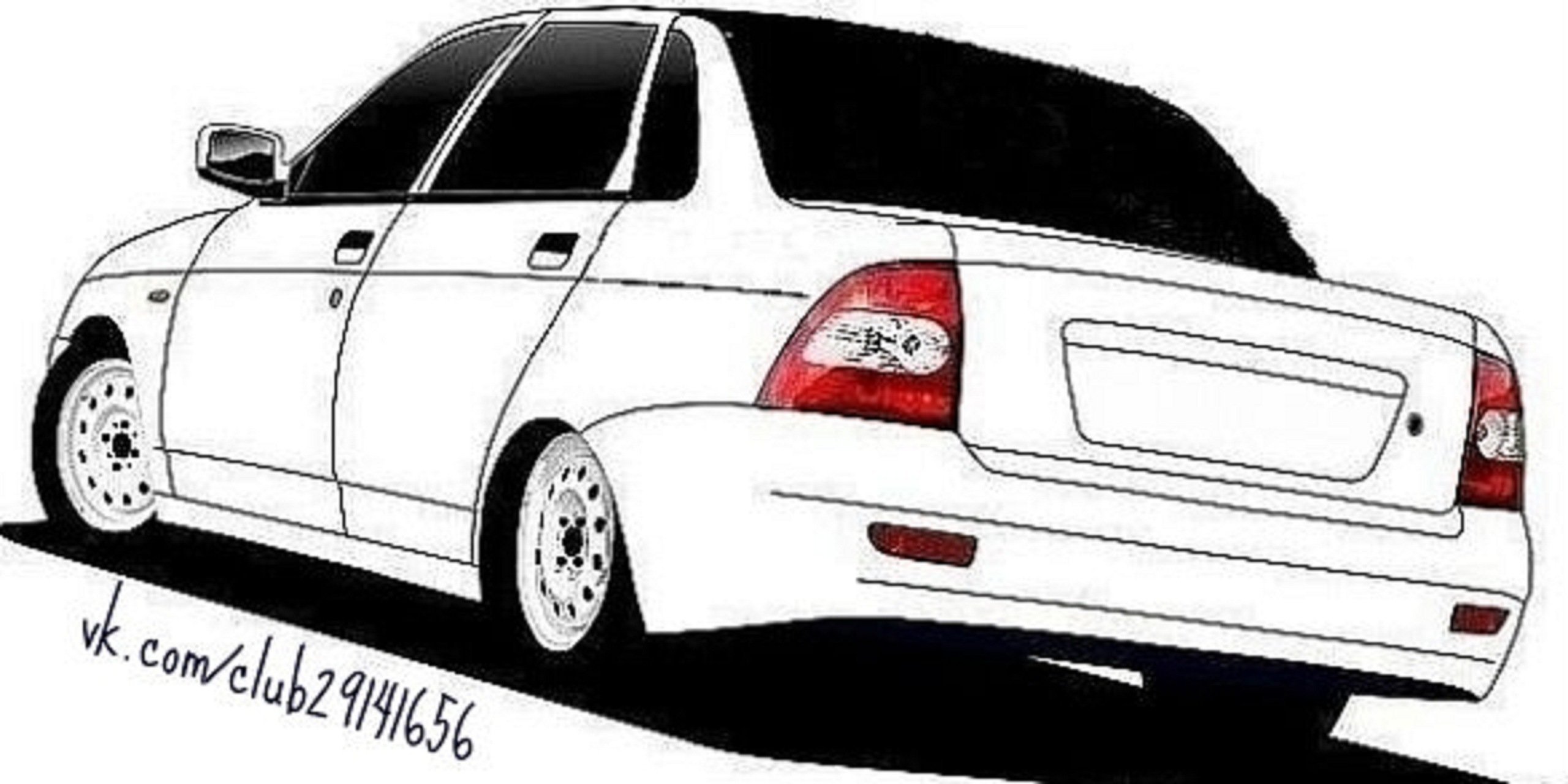 Brilliant lada sedan coloring page