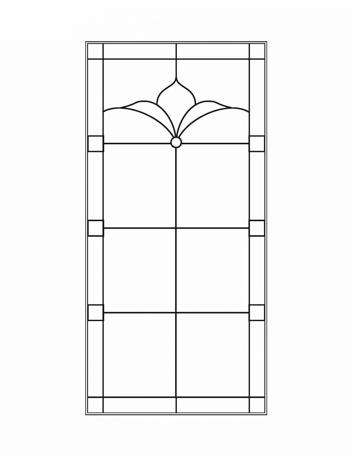Luxury stained glass coloring pages