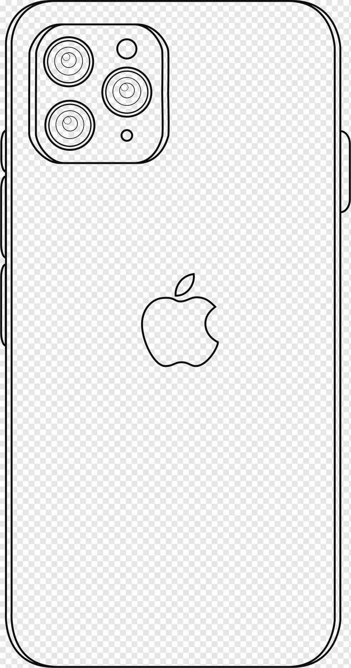 Fairytale coloring page iphone apple