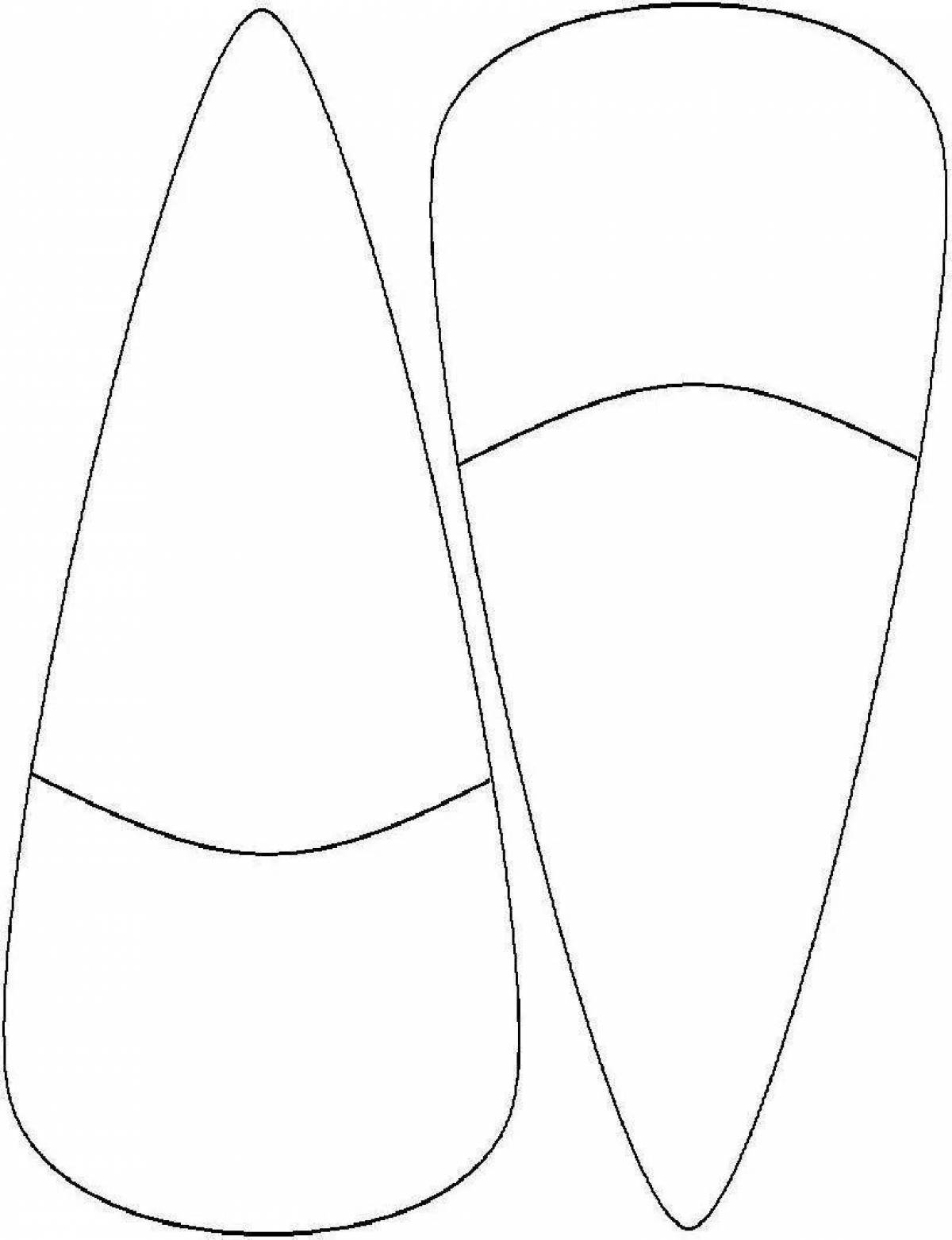 Coloring page cheerful pattern of petals