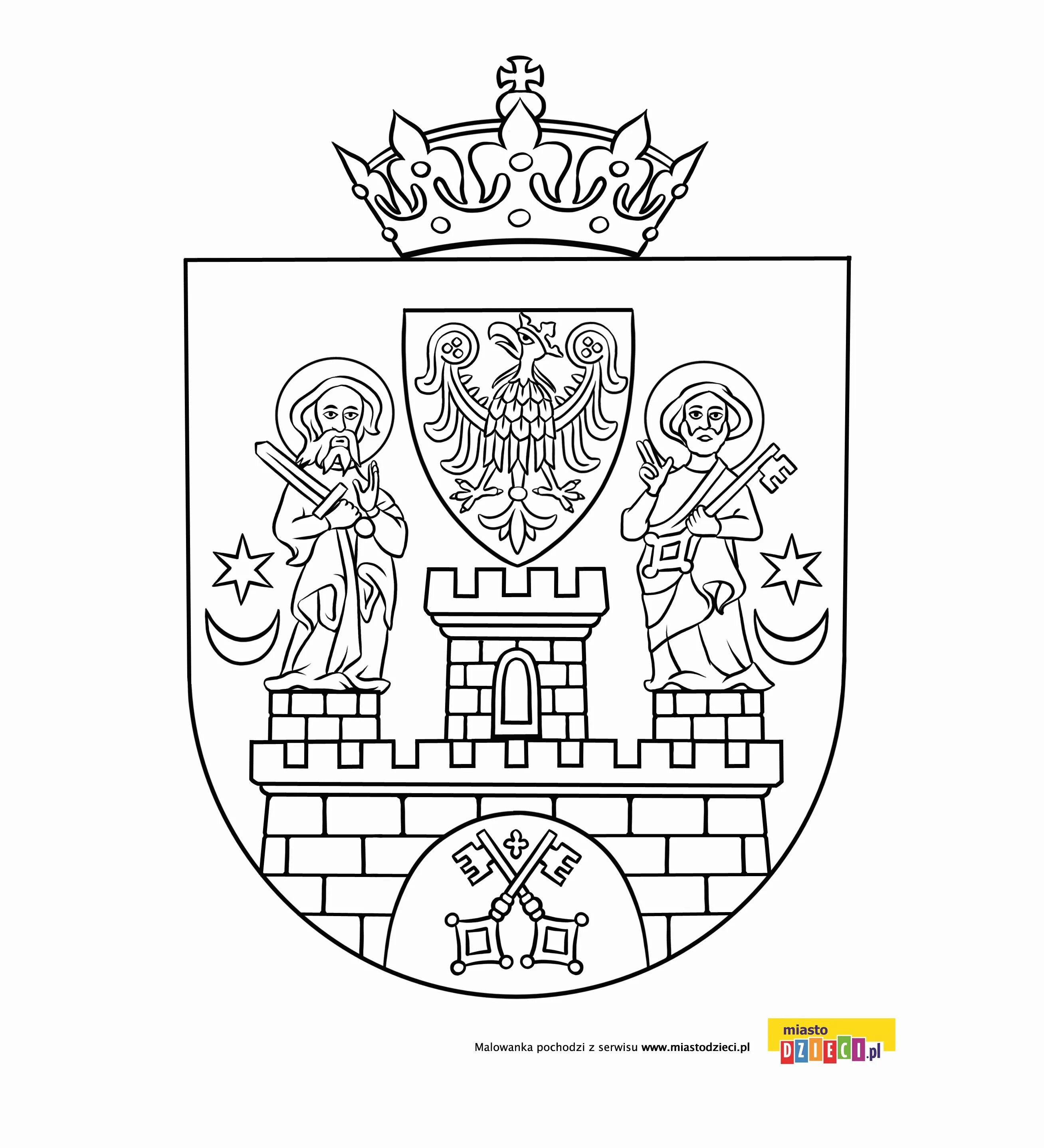 Bright coloring barrow coat of arms
