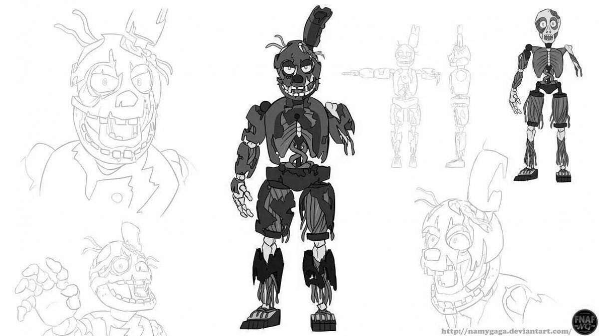 Раскраска Удивительная страница раскраски scrap ladder