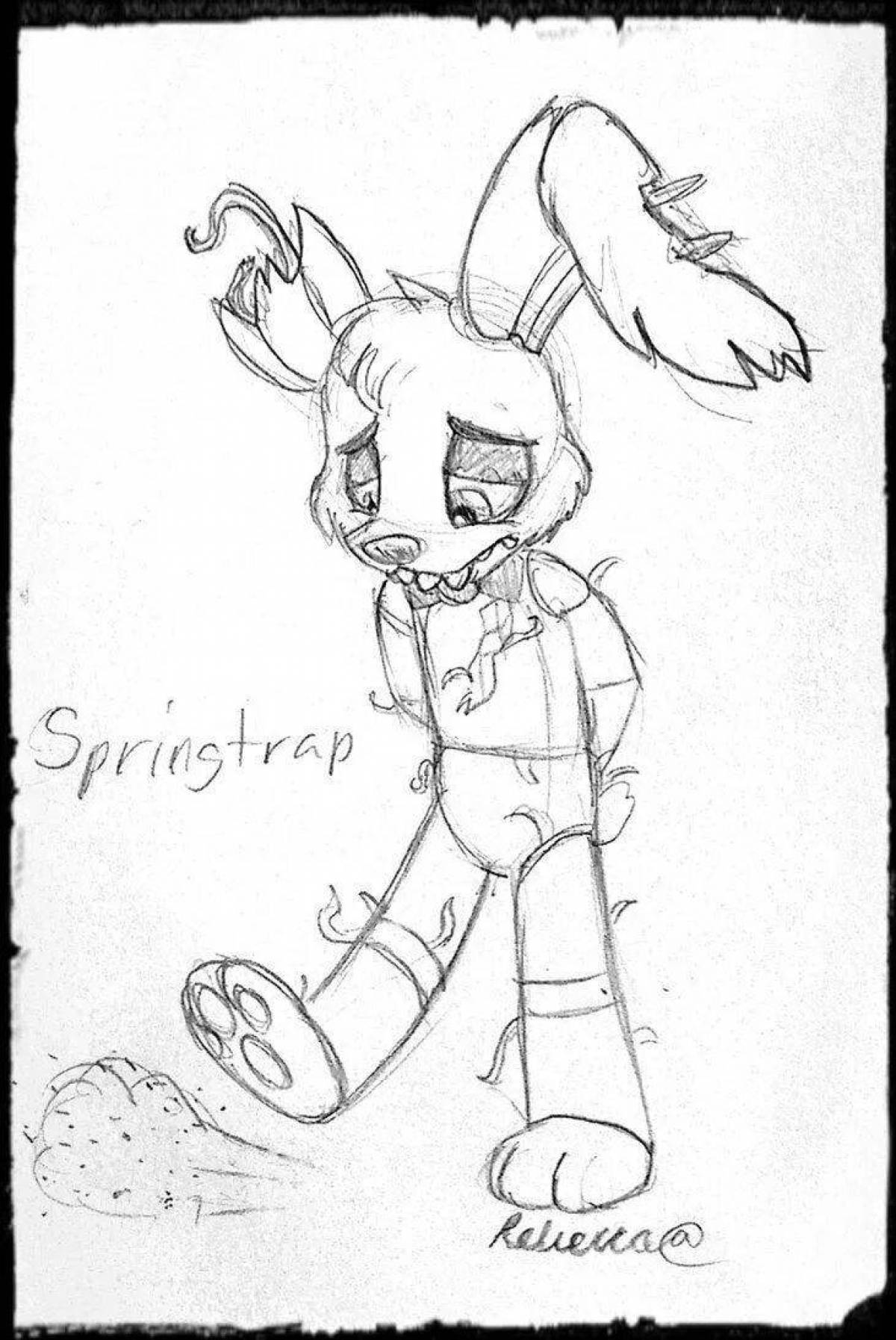 Раскраска Раскраска причудливая лестница из металлолома