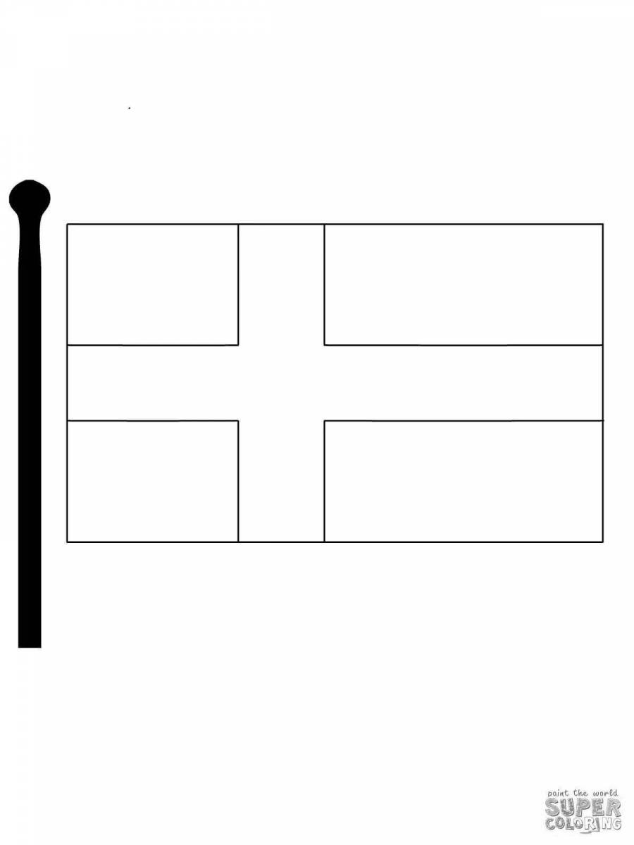 Как нарисовать флаг швеции