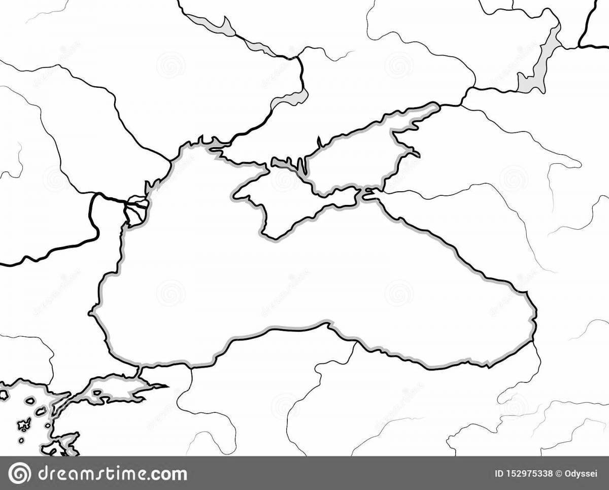 Карта крыма распечатать раскраска