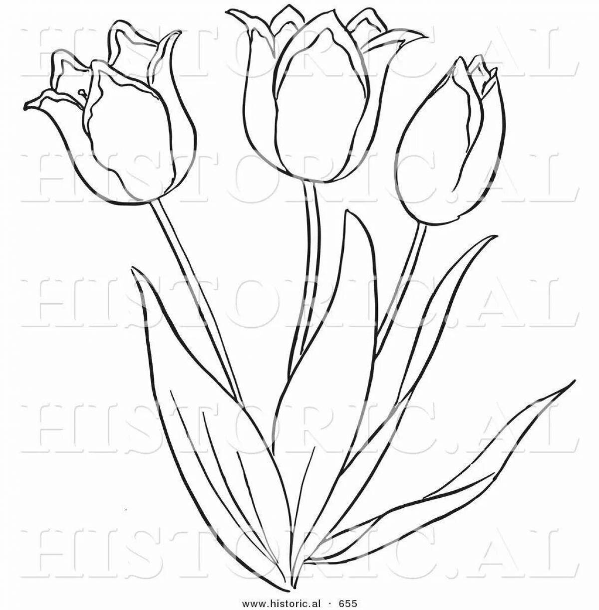 картинки тюльпанов для вырезания