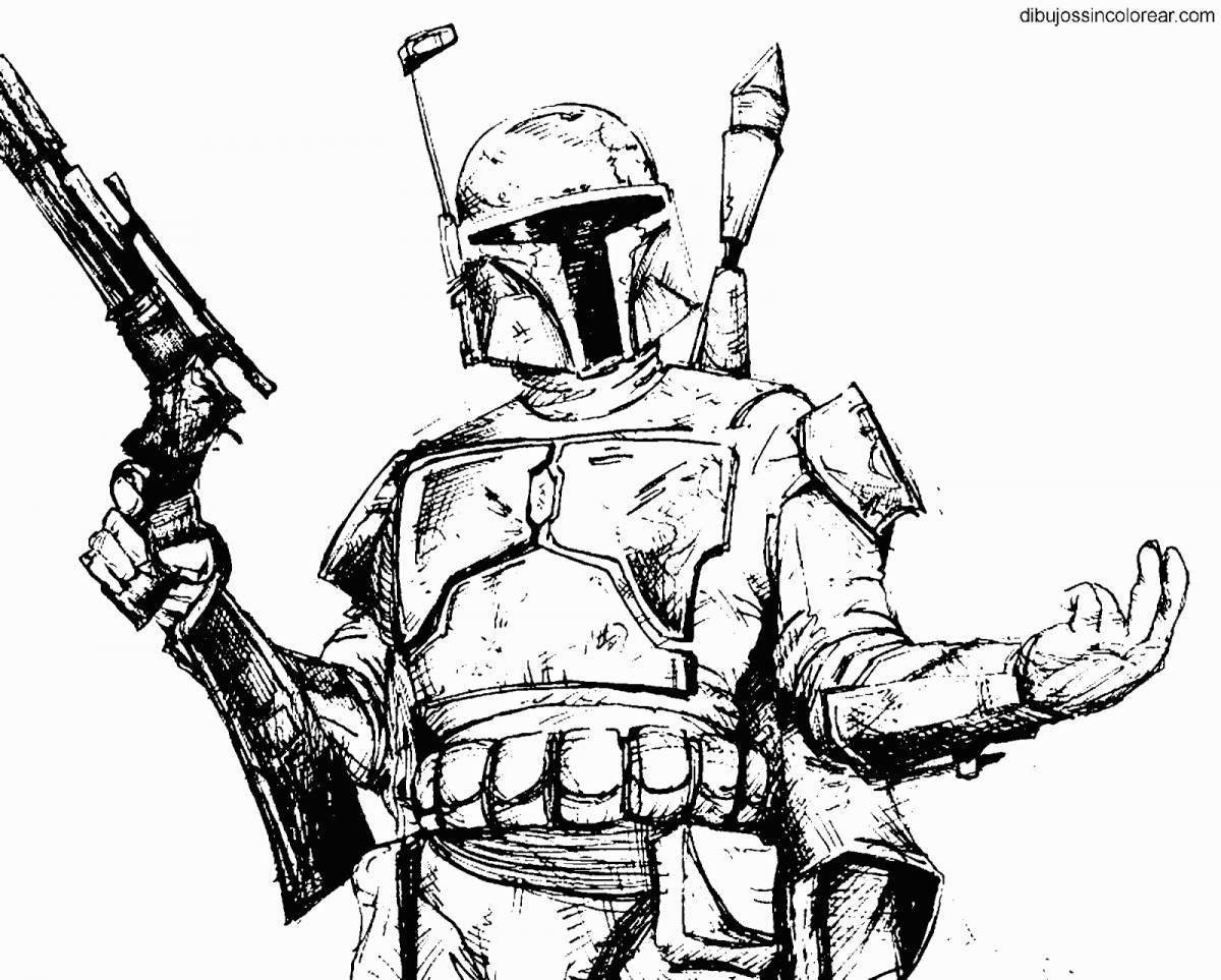 Раскраски Боба Фетт - 69 фото