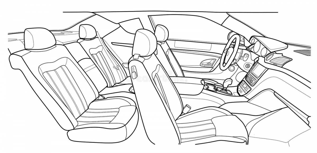Схема салона автомобиля - 88 фото