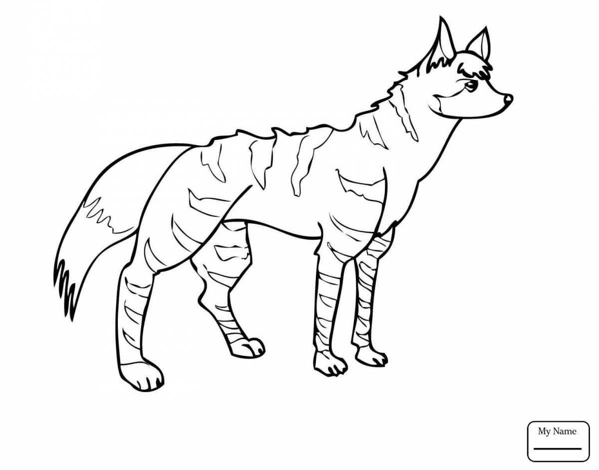Charming marsupial wolf coloring book
