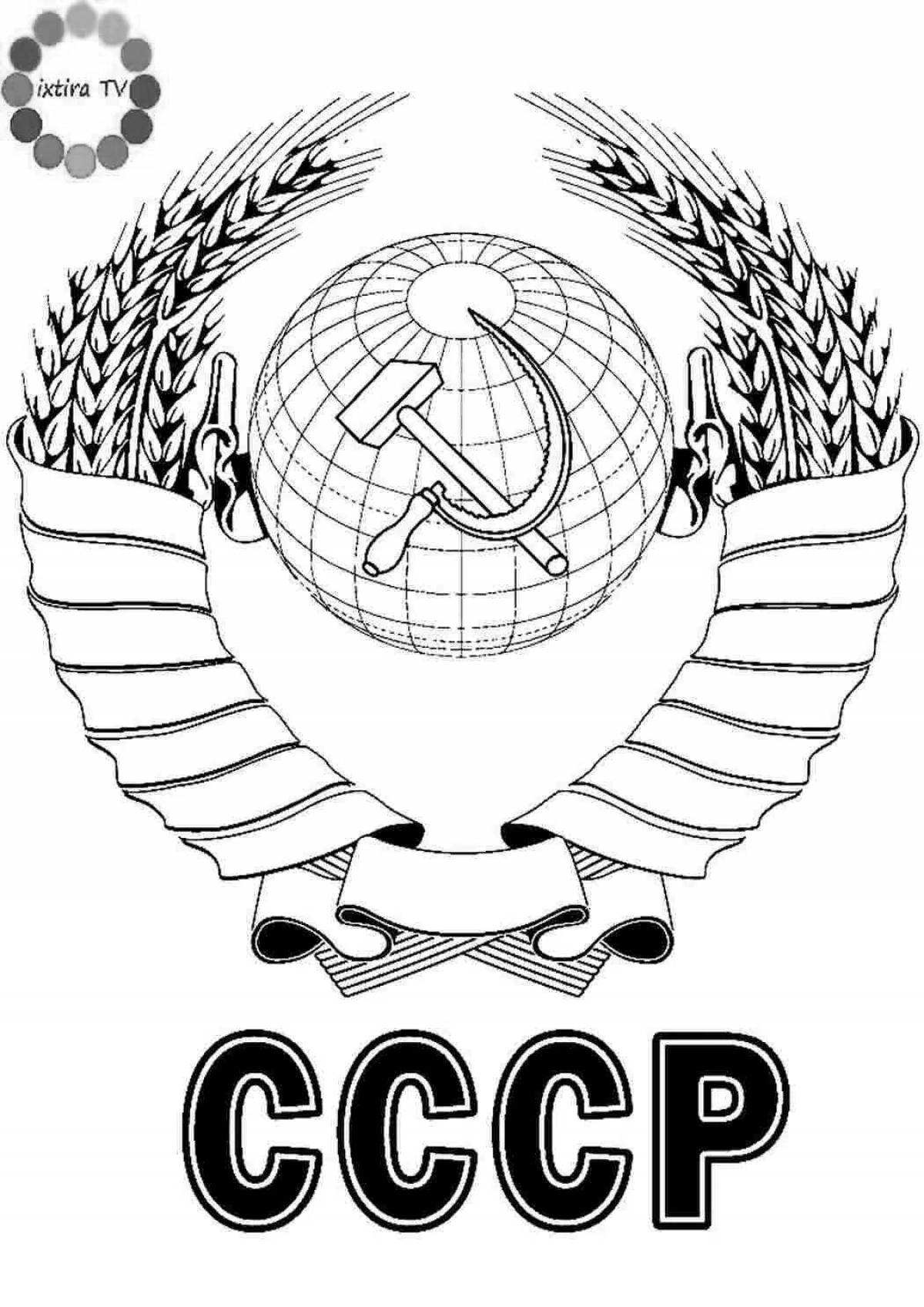 Photo Great coloring of the flag of the rsfsr