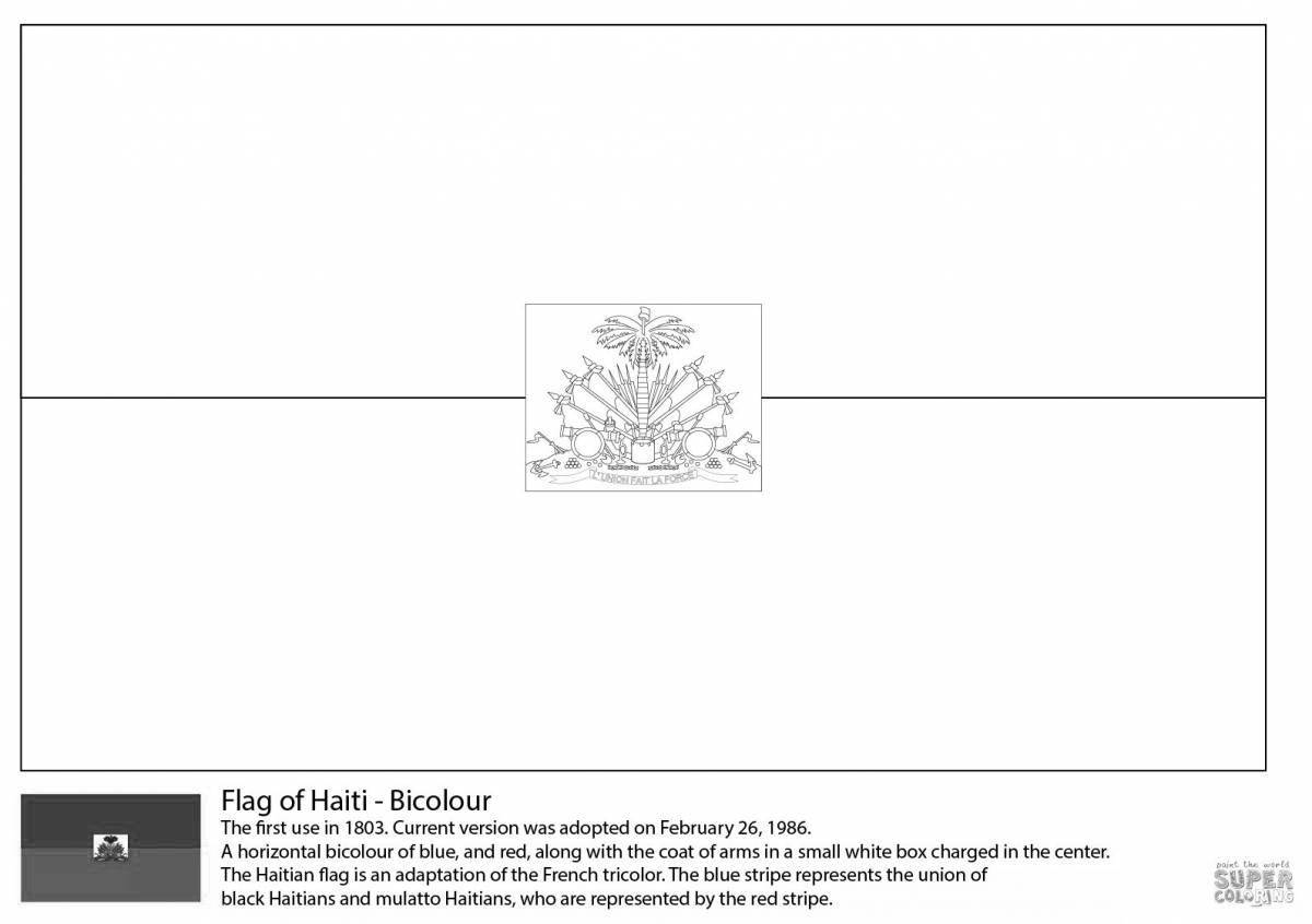 Ornate coloring page flag of the rsfsr