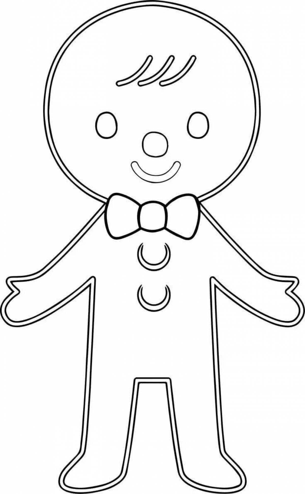 Coloring fairy gingerbread man