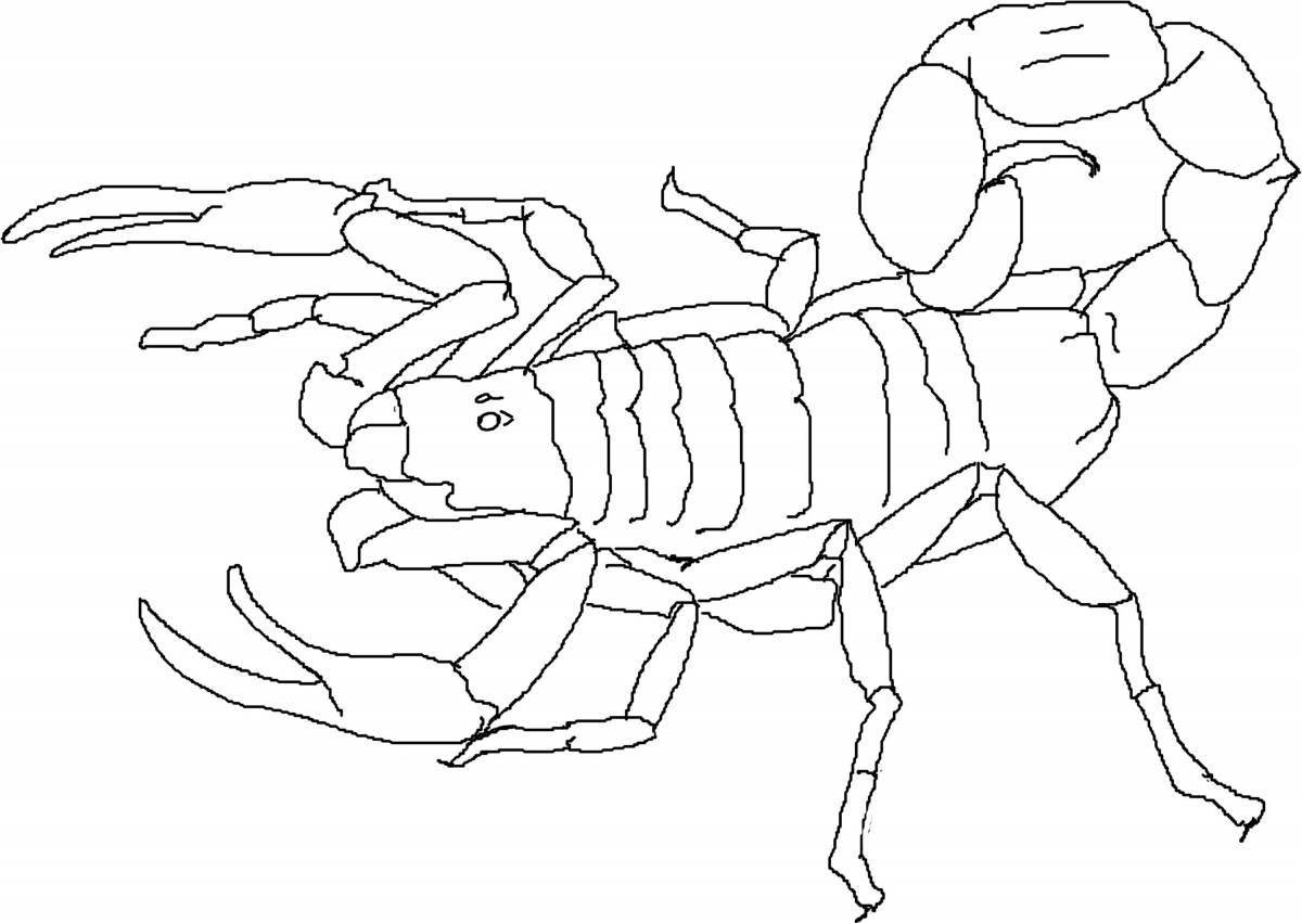 Adorable mantis shrimp coloring page