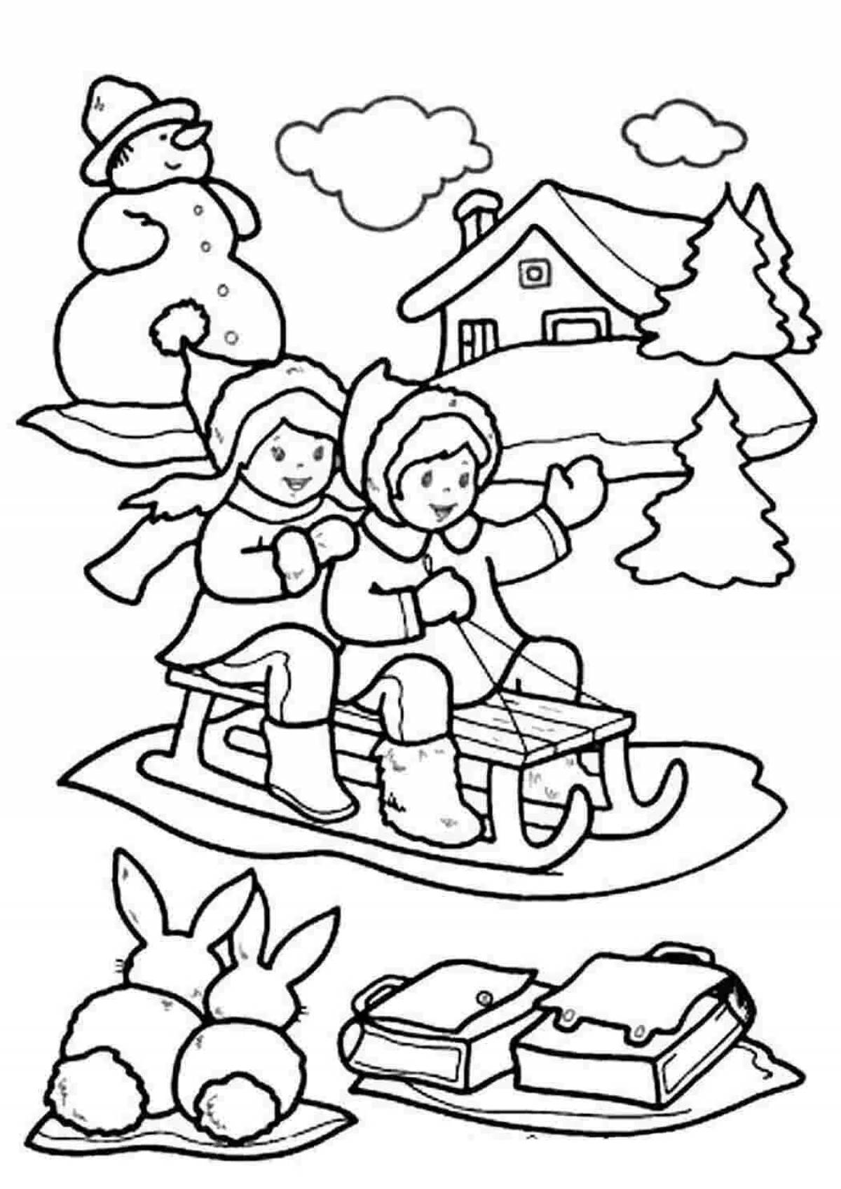 Christmas explosive coloring book