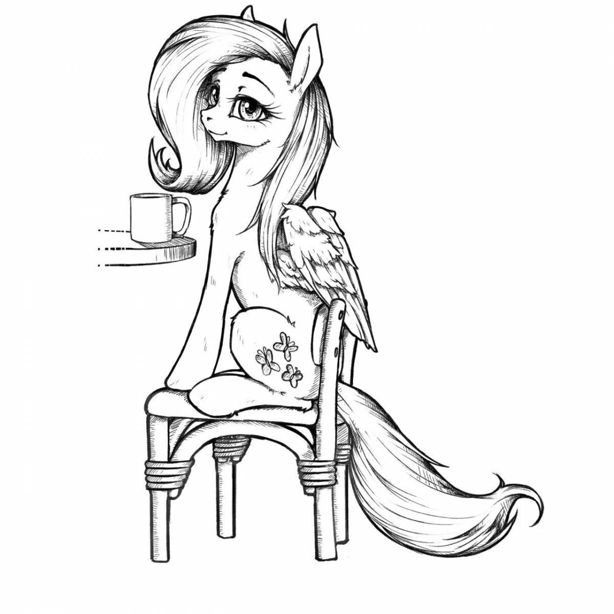 Ponyplay time holiday coloring page