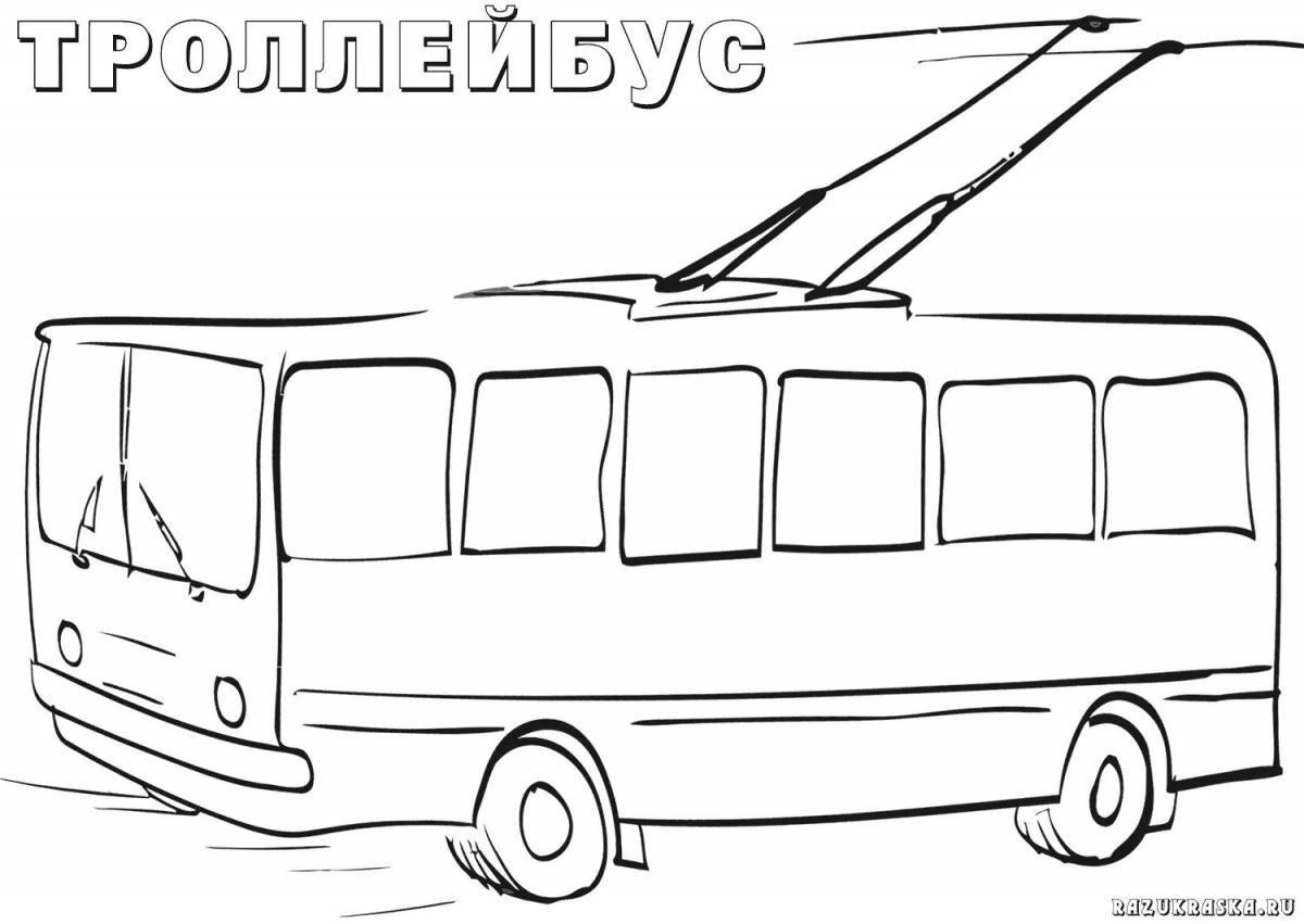 Photo Gorgeous Passenger Transport coloring page