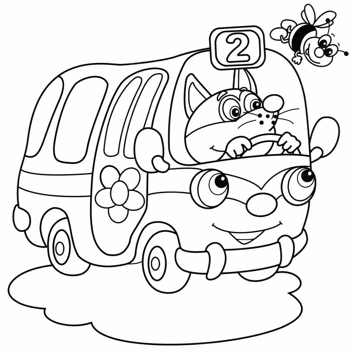 Glorious passenger transport coloring page
