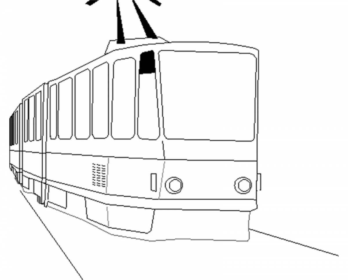 Coloring page amazing passenger transport