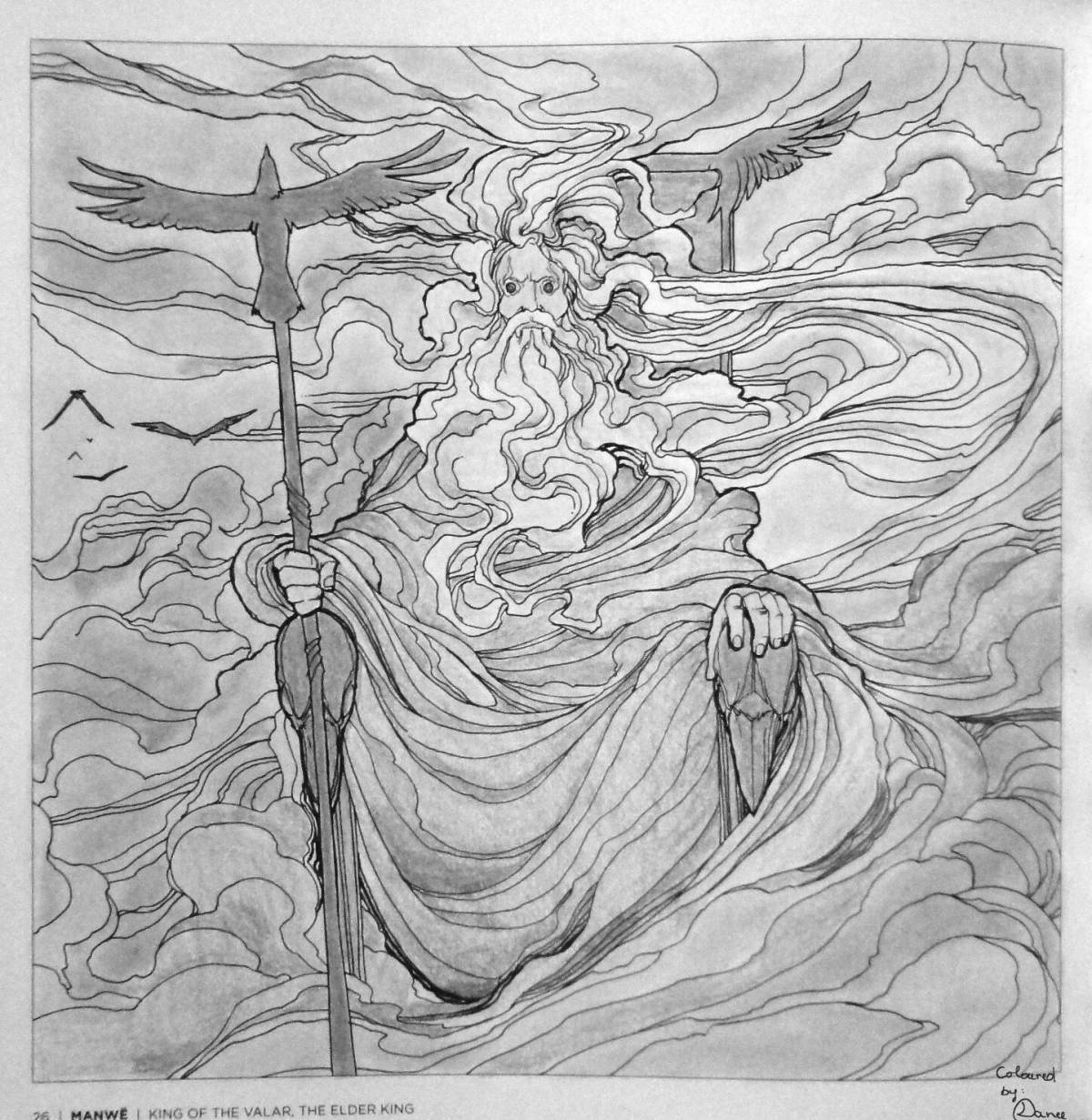 Photo Great tolkien world coloring page