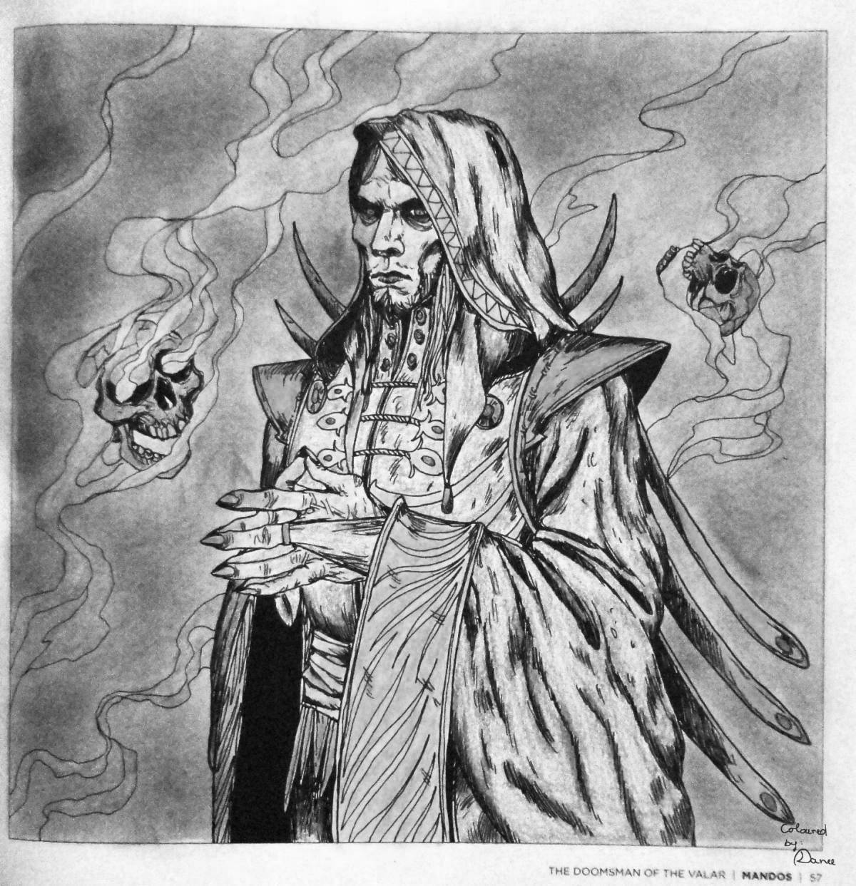 Photo Tolkien's World Shiny Coloring Page