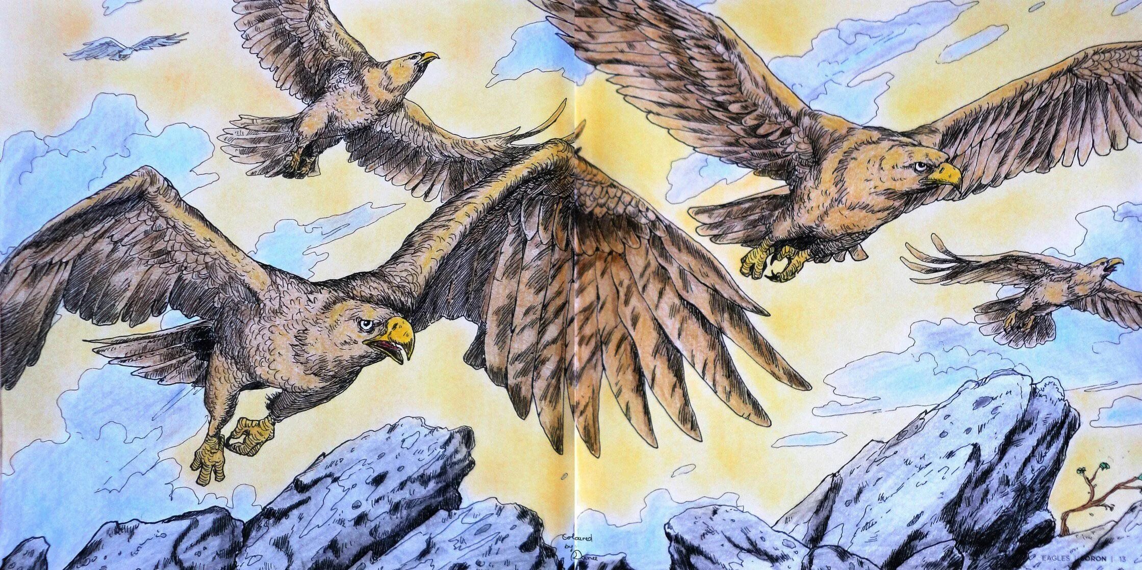 Photo Tolkien's luxurious world coloring page