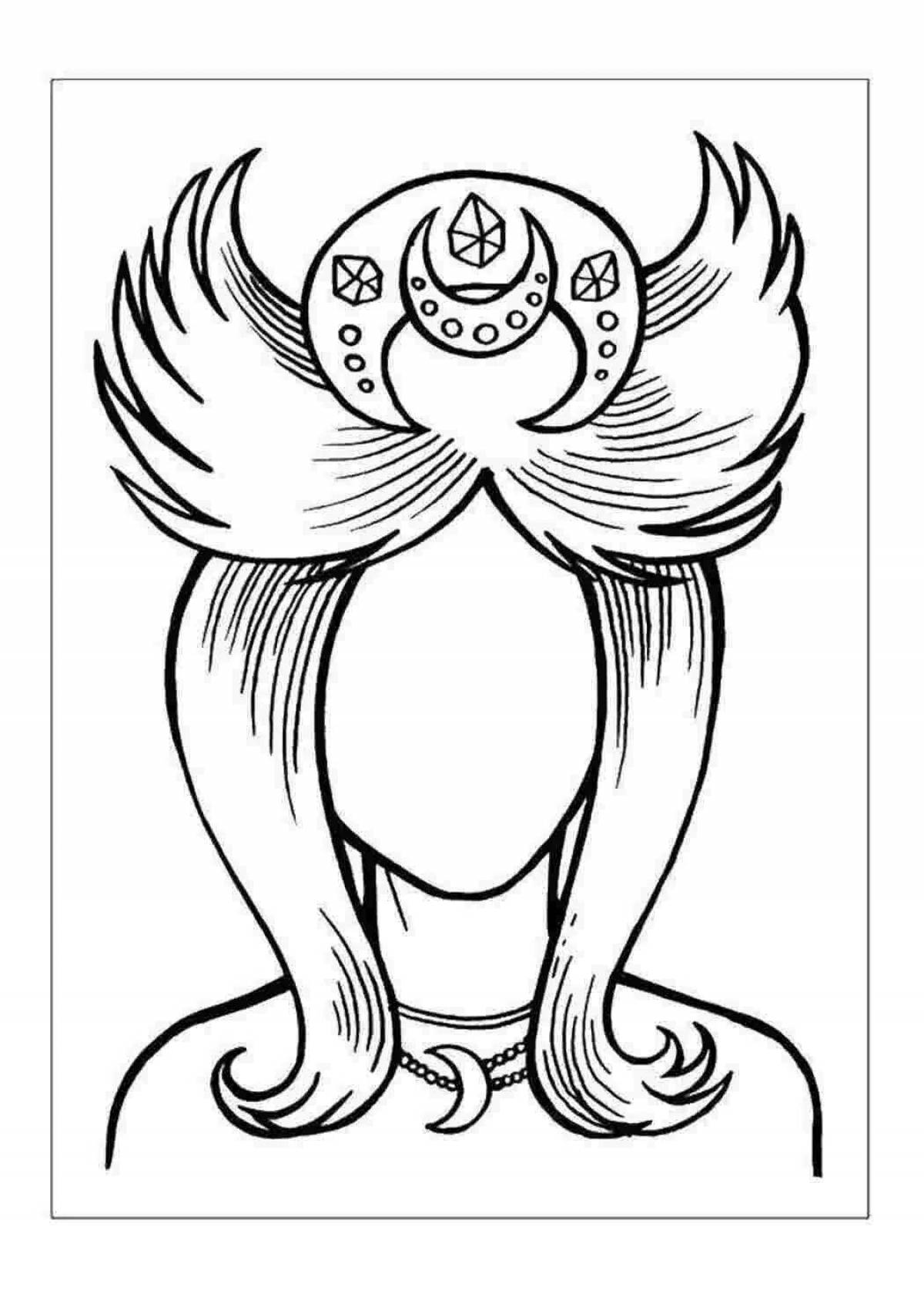 Jolly face coloring page