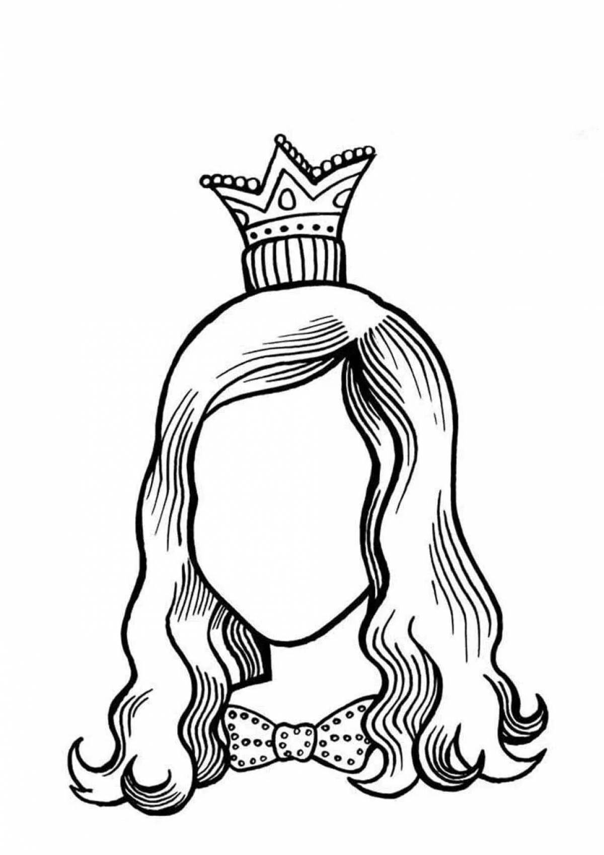 Live face coloring page