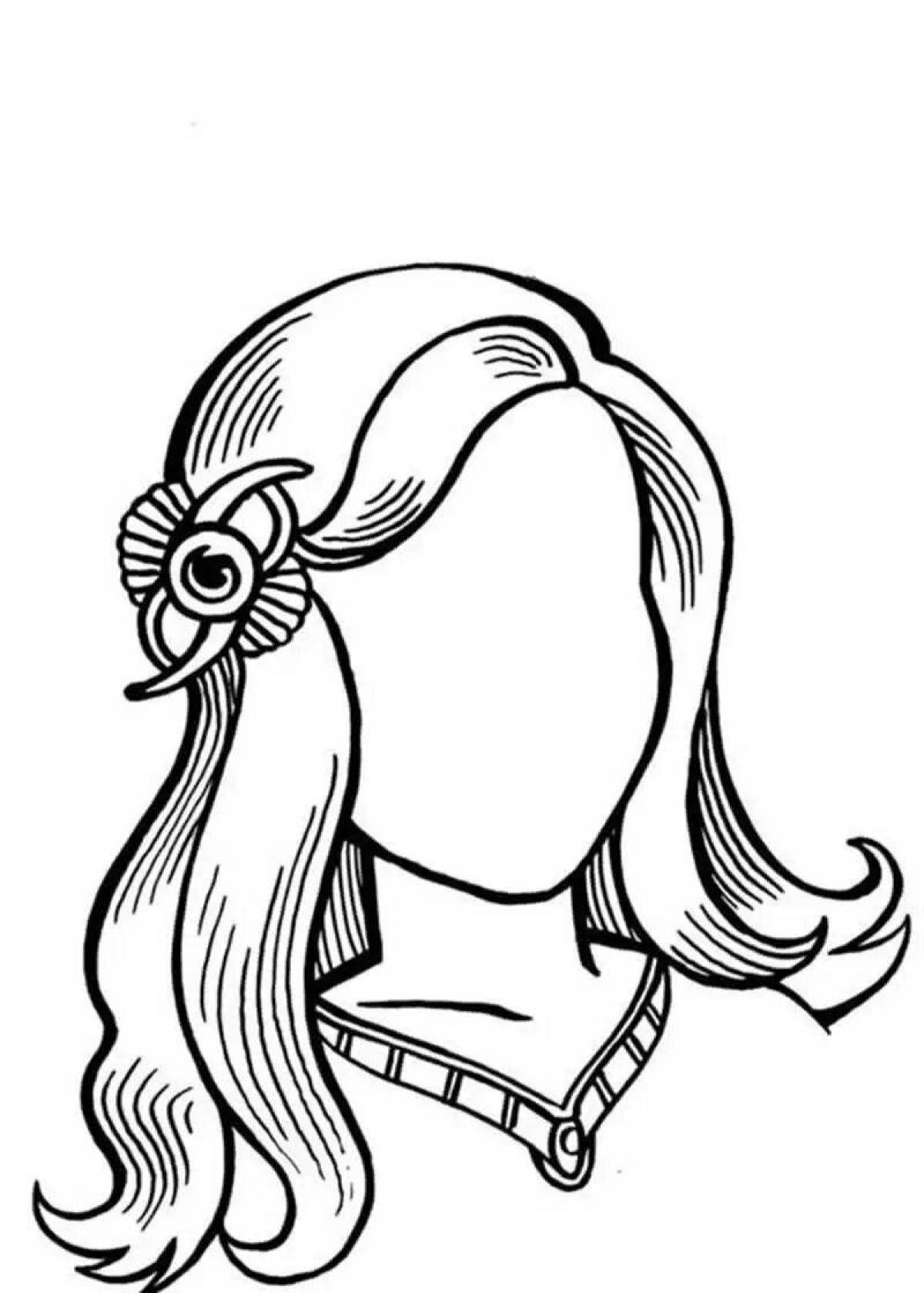Excited face coloring page