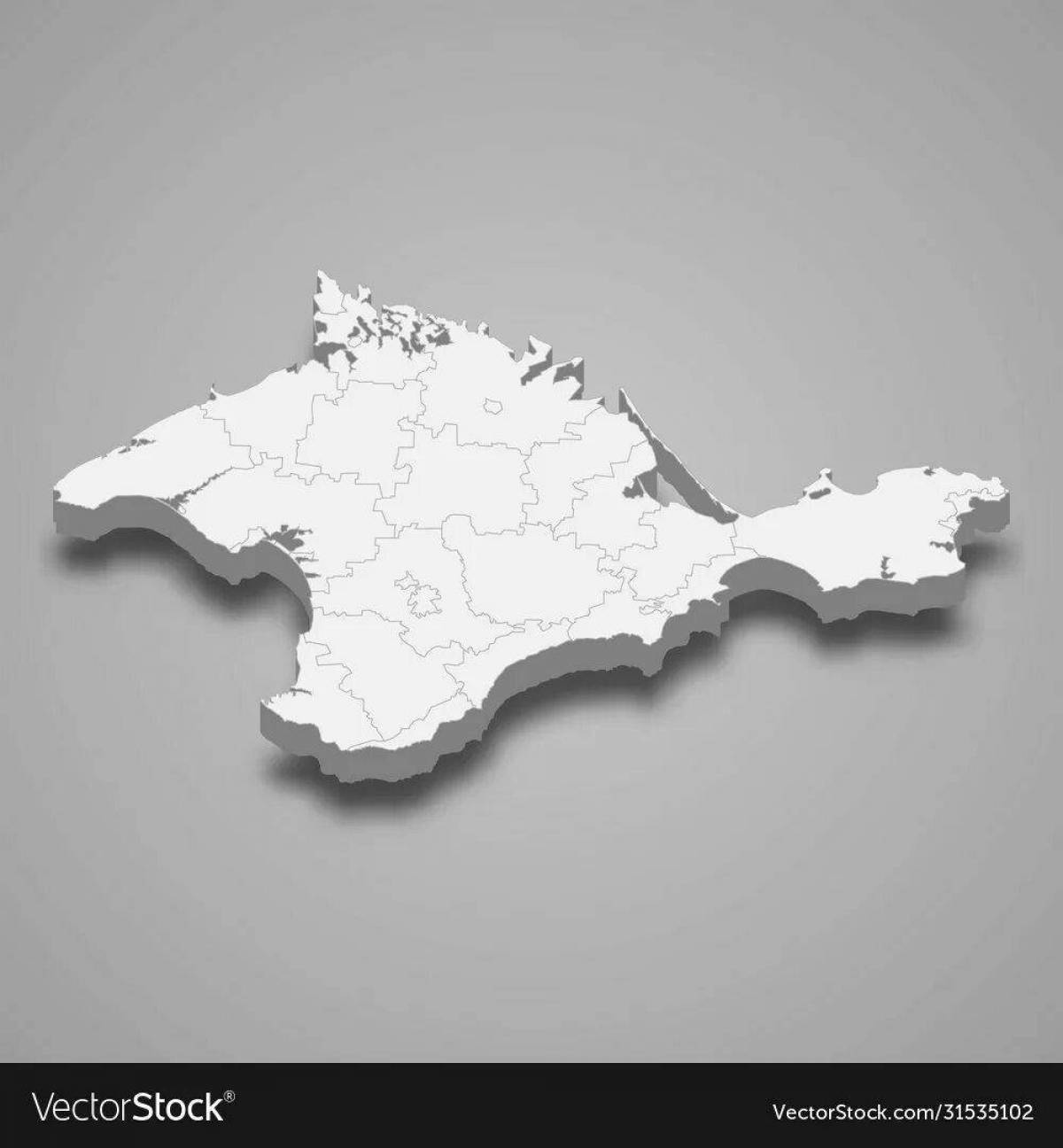 Crimea map coloring page