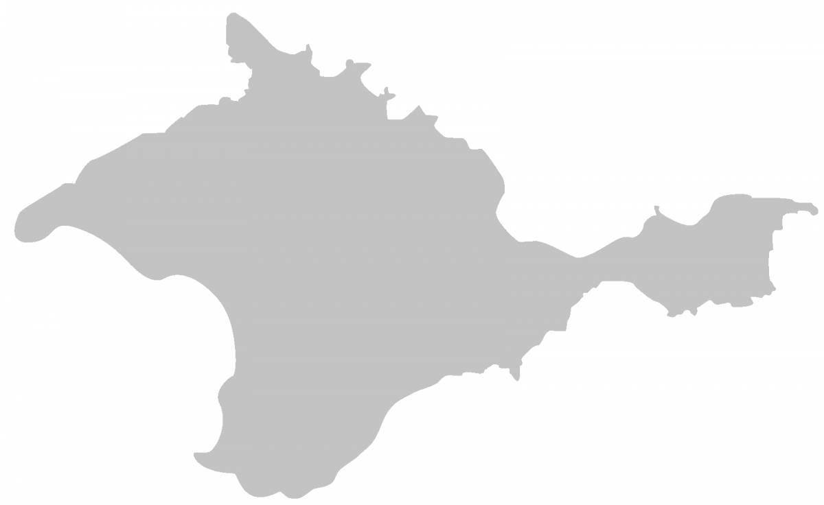 Раскраска изысканная карта крыма