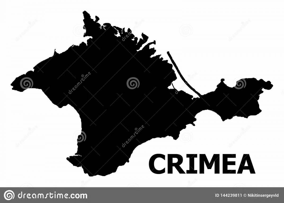 Coloring map of glorious Crimea