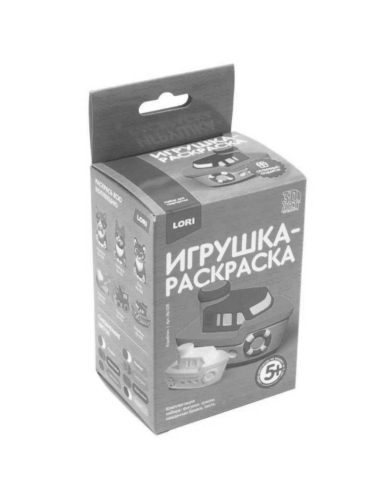 Coloring book bright lory toy