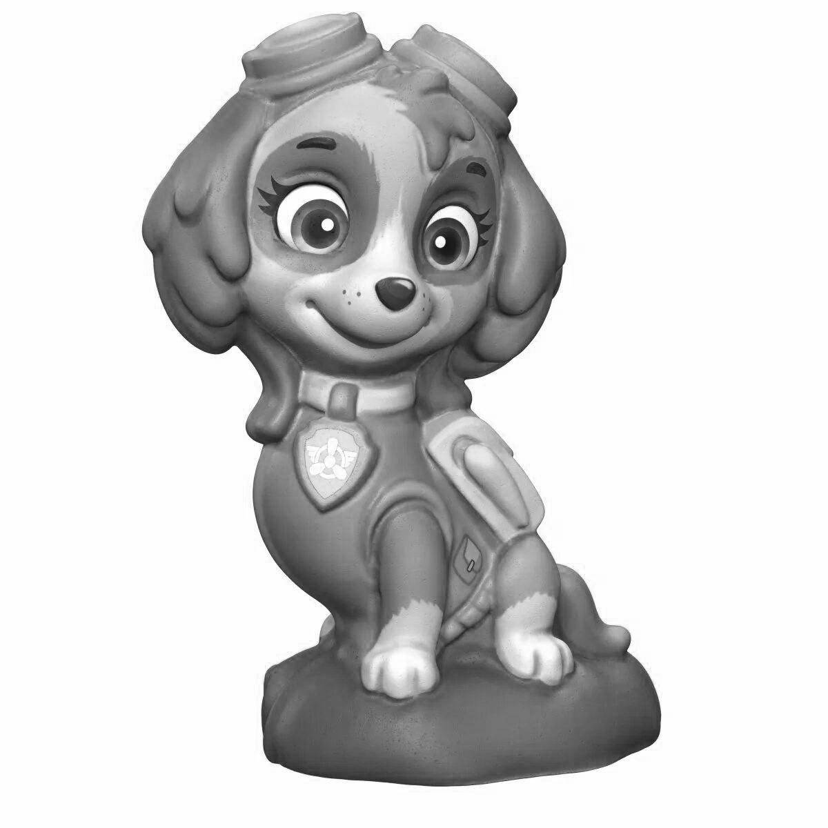 Animated loris toy coloring page