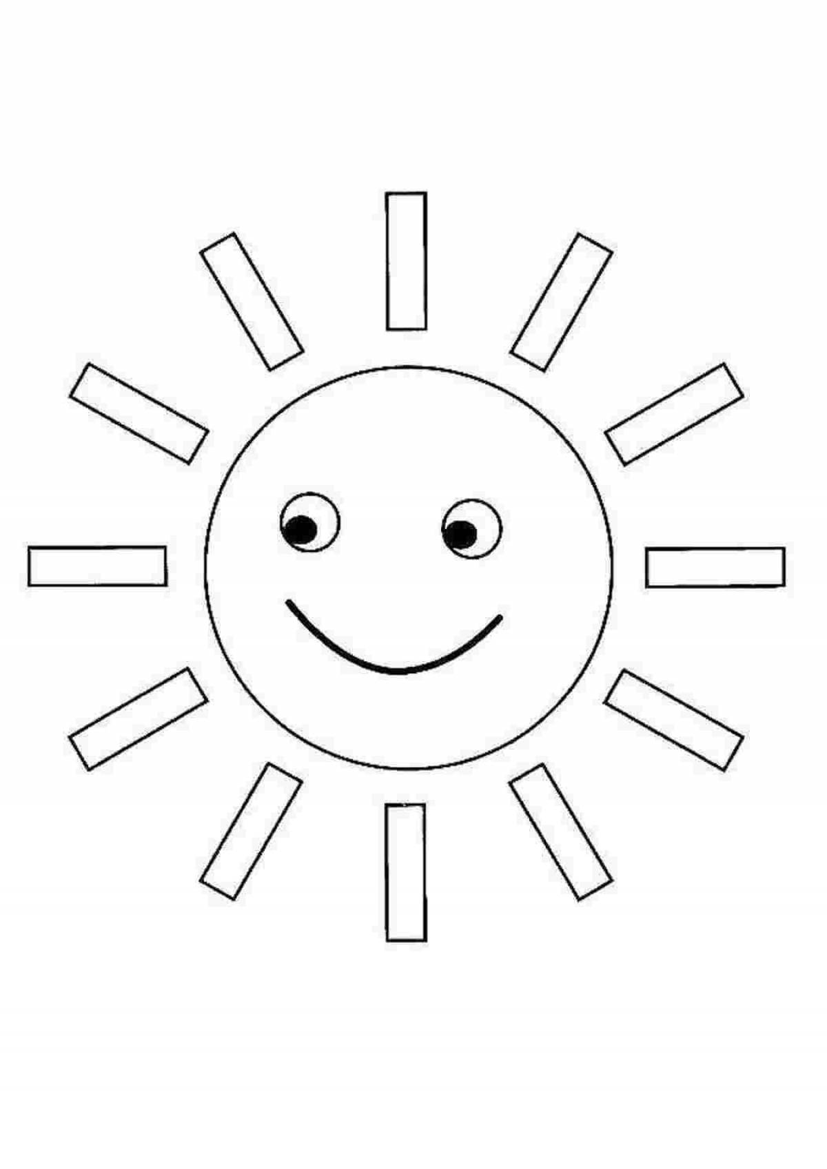 Раскраска fun sun pattern