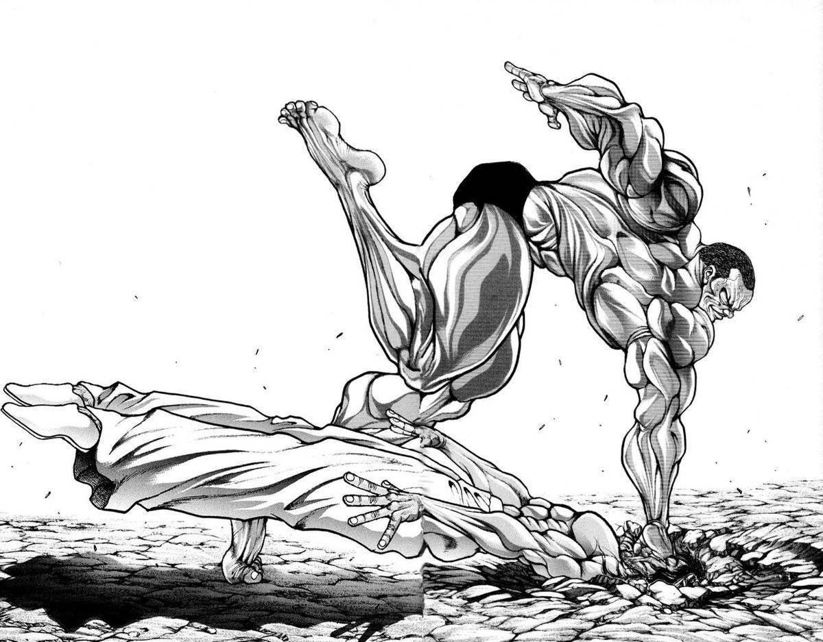 Baki the fighter coloring page