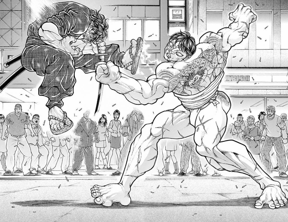Baki the amazing fighter coloring page