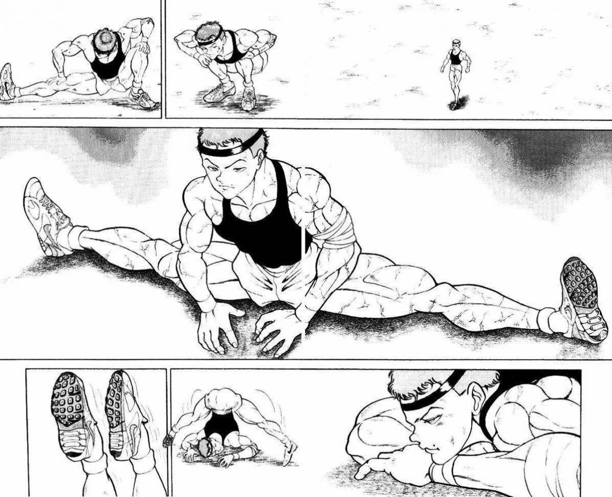 Baki the dazzling fighter coloring page