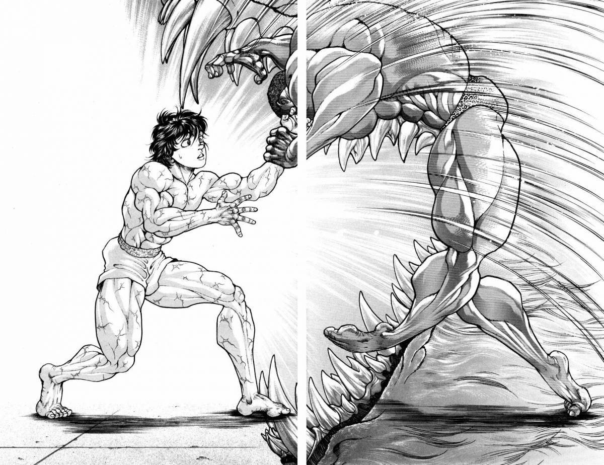 Baki the shiny fighter coloring page
