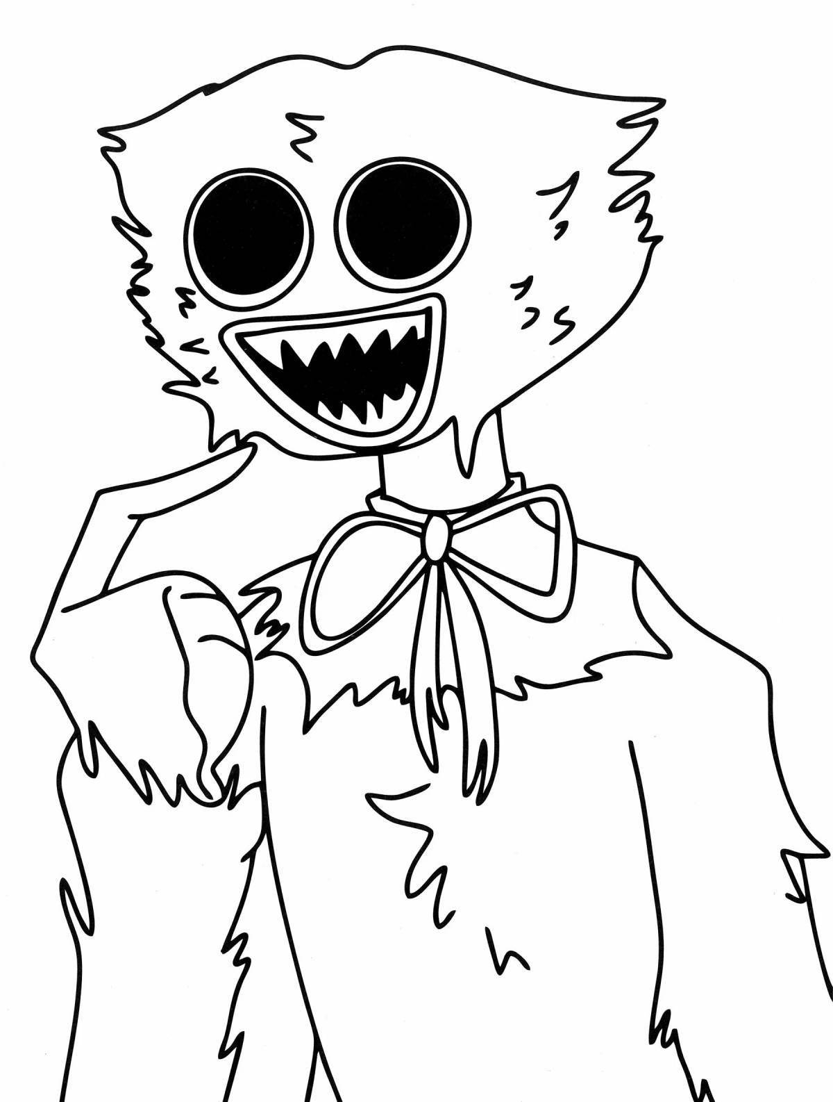 Awesome haggy waggie coloring page