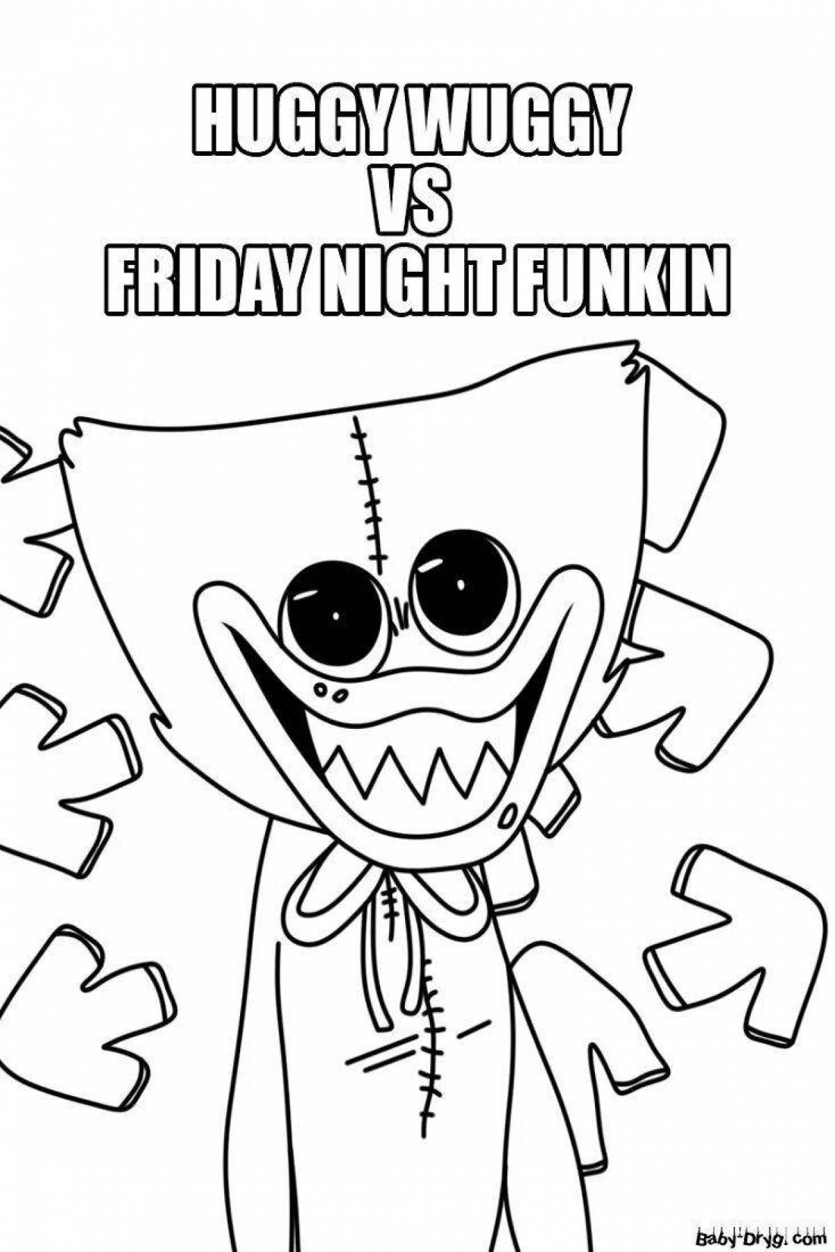 Exciting huggy waggie coloring book