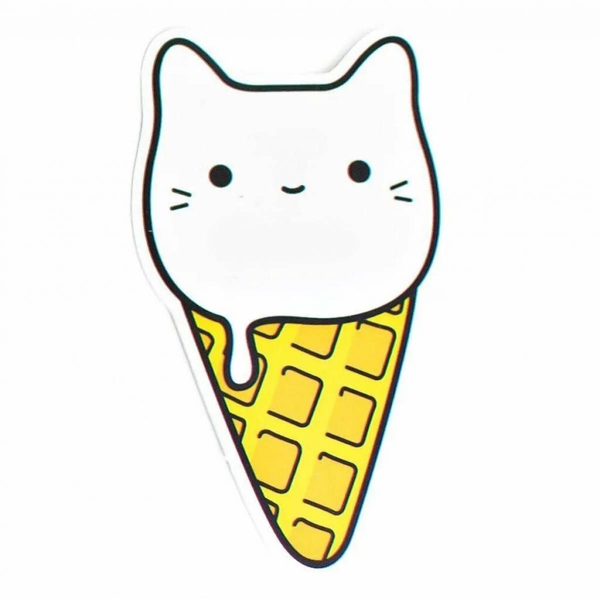 Кот мороженое #2