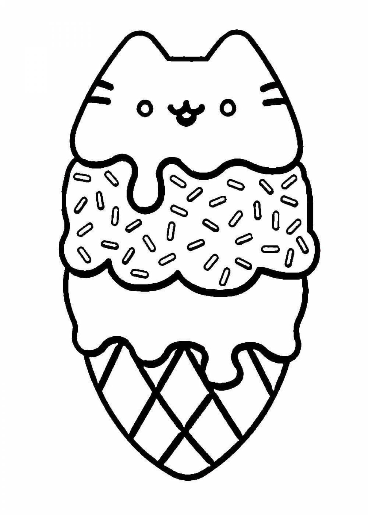 Кот мороженое #5