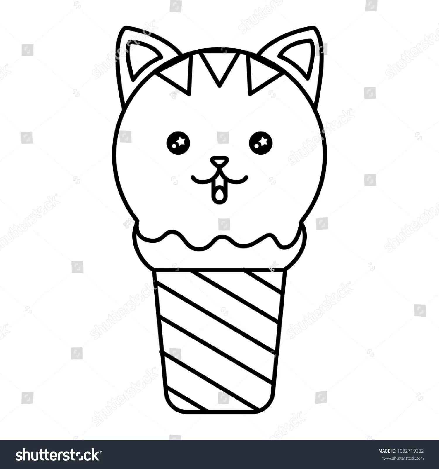 Кот мороженое #6