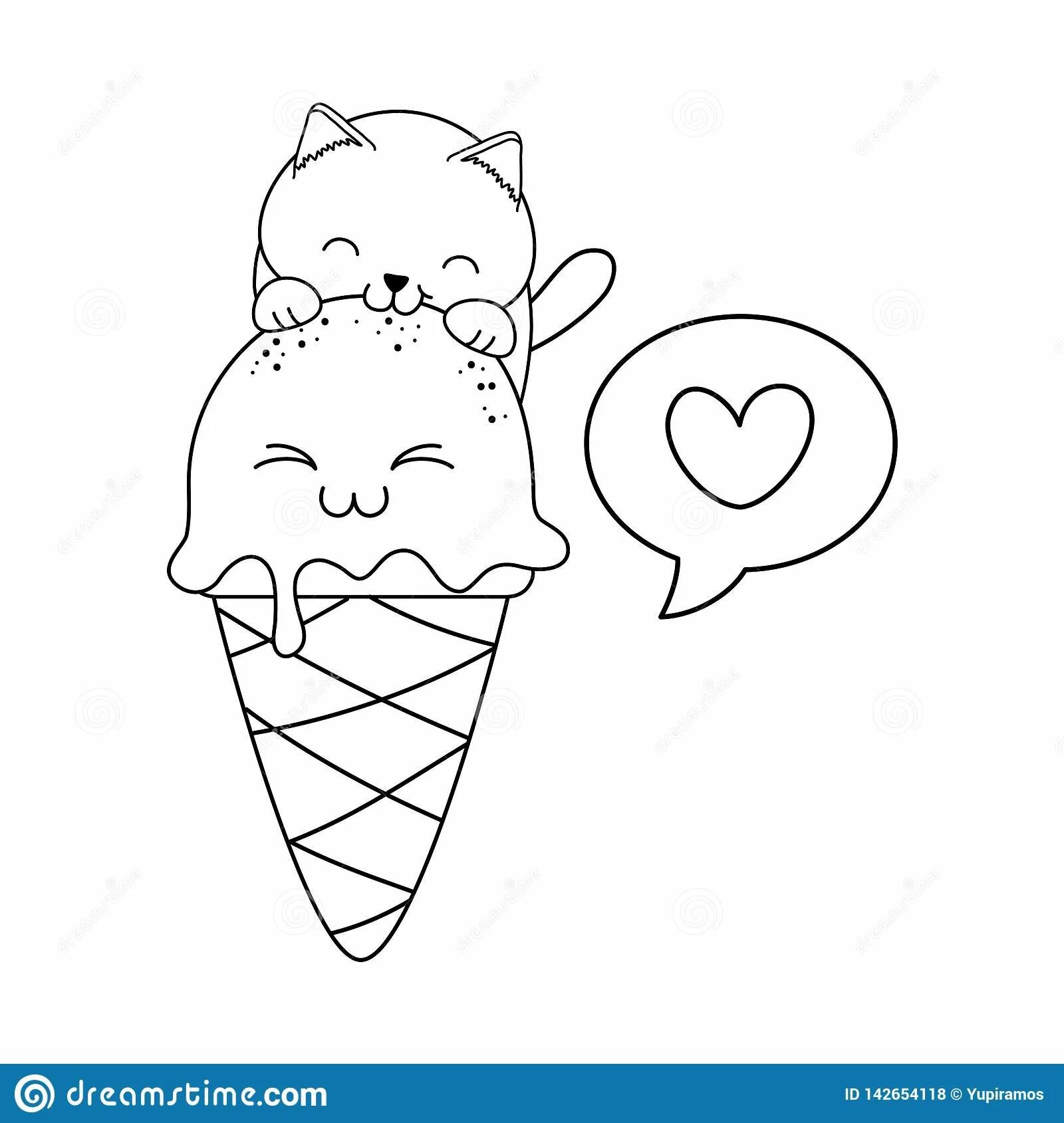 Кот мороженое #10