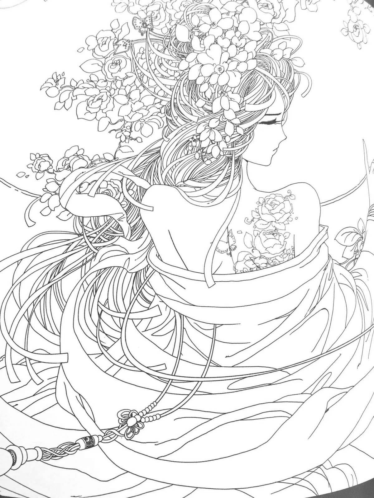 Chinese coloring page