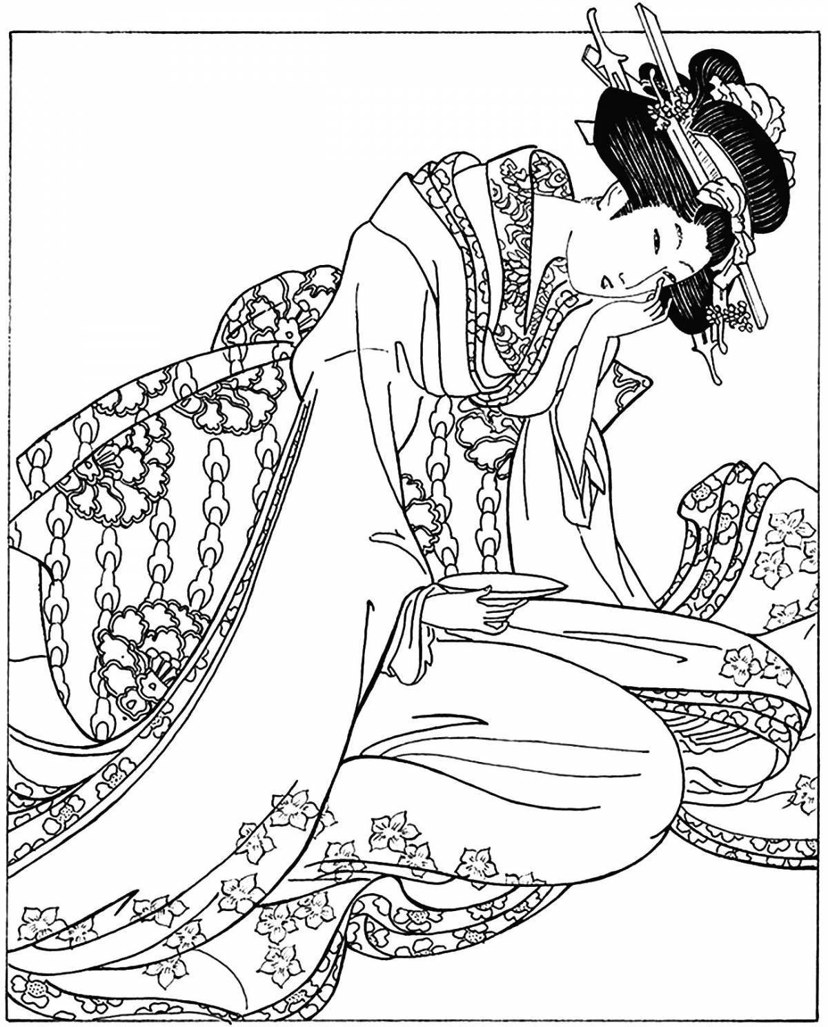 Chinese shiny coloring book