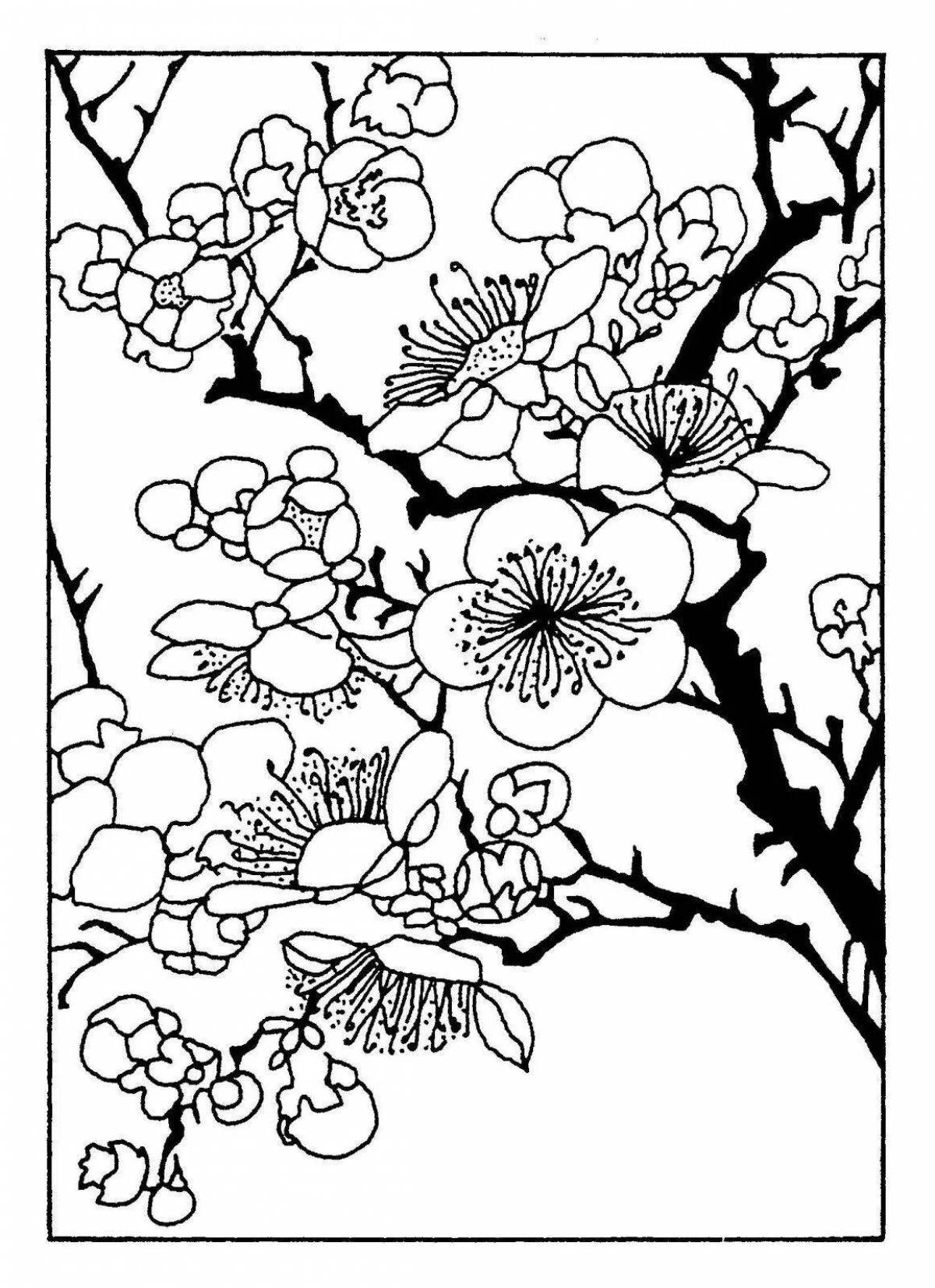 Attractive coloring book with Chinese motifs