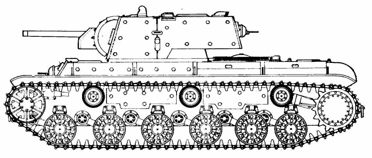 Kv1 incredible tank coloring page