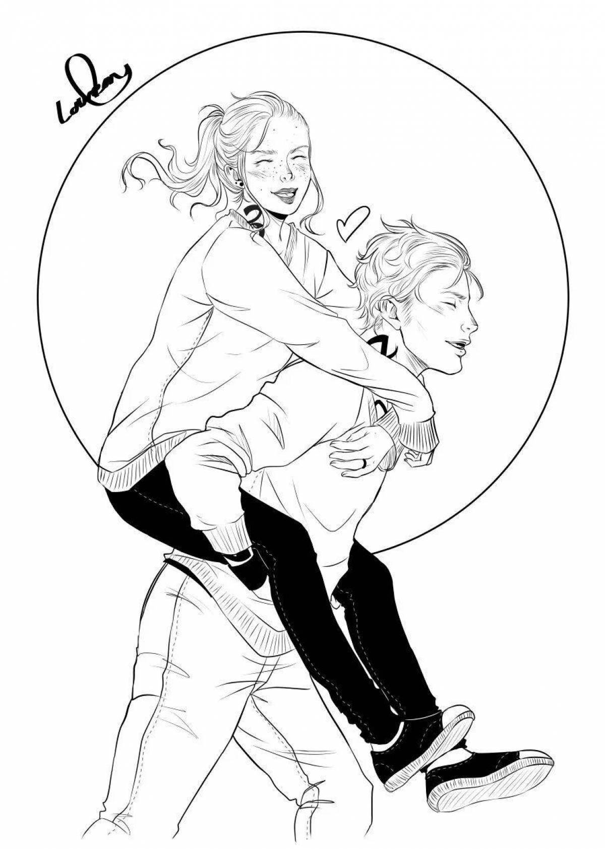 Delicate Shadowhunter Coloring Page