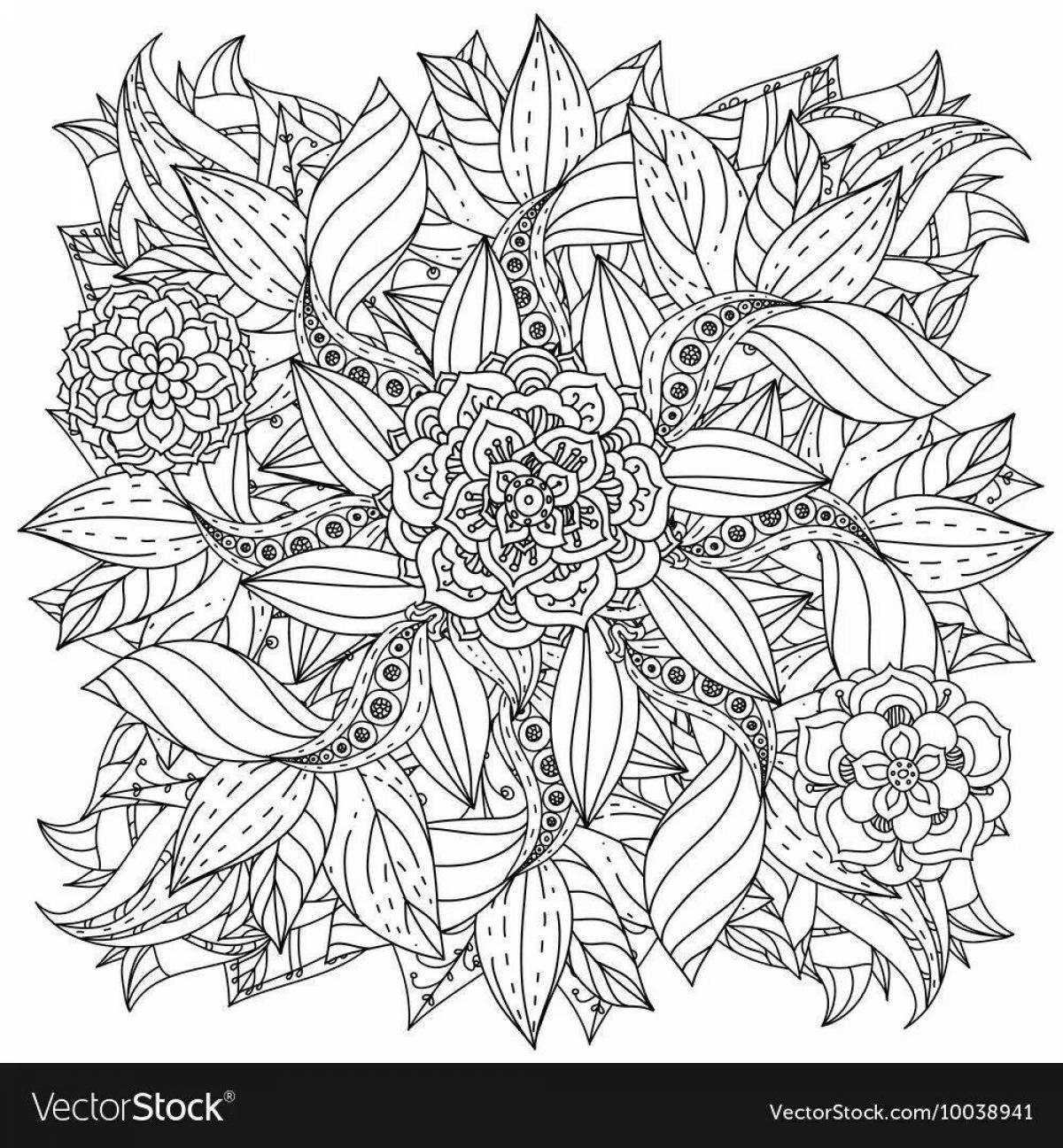 Photo Relaxing anti-stress coloring book